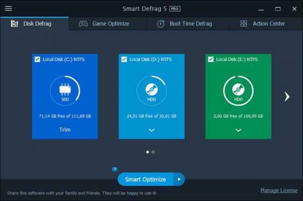 IObit Smart Defrag Pro Key